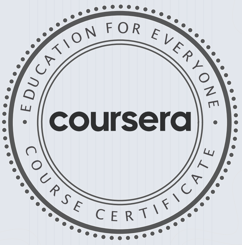 Coursera Course Certificate Badge